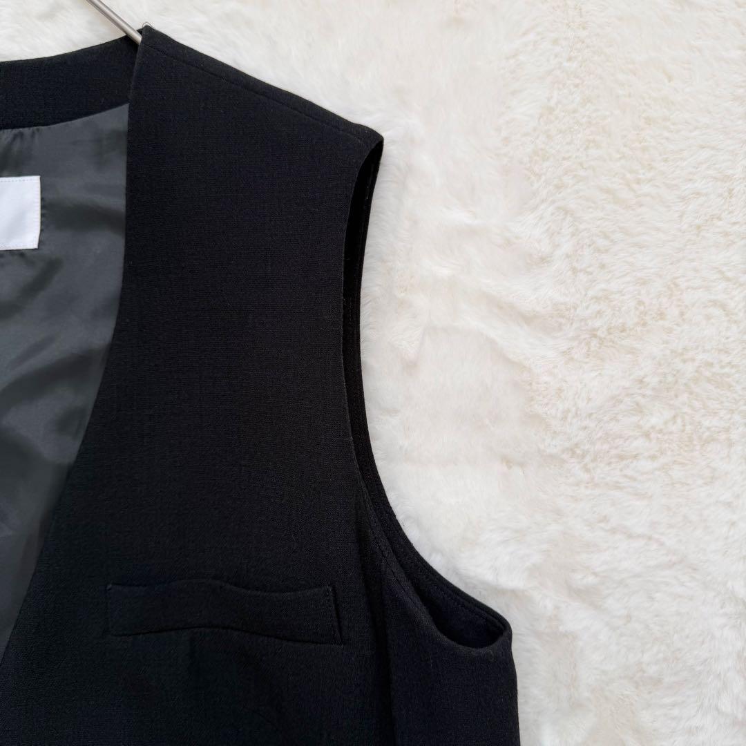 美品✨SOEJU ソージュ ウールライクロングジレ チャコール 完売品　Fサイズ