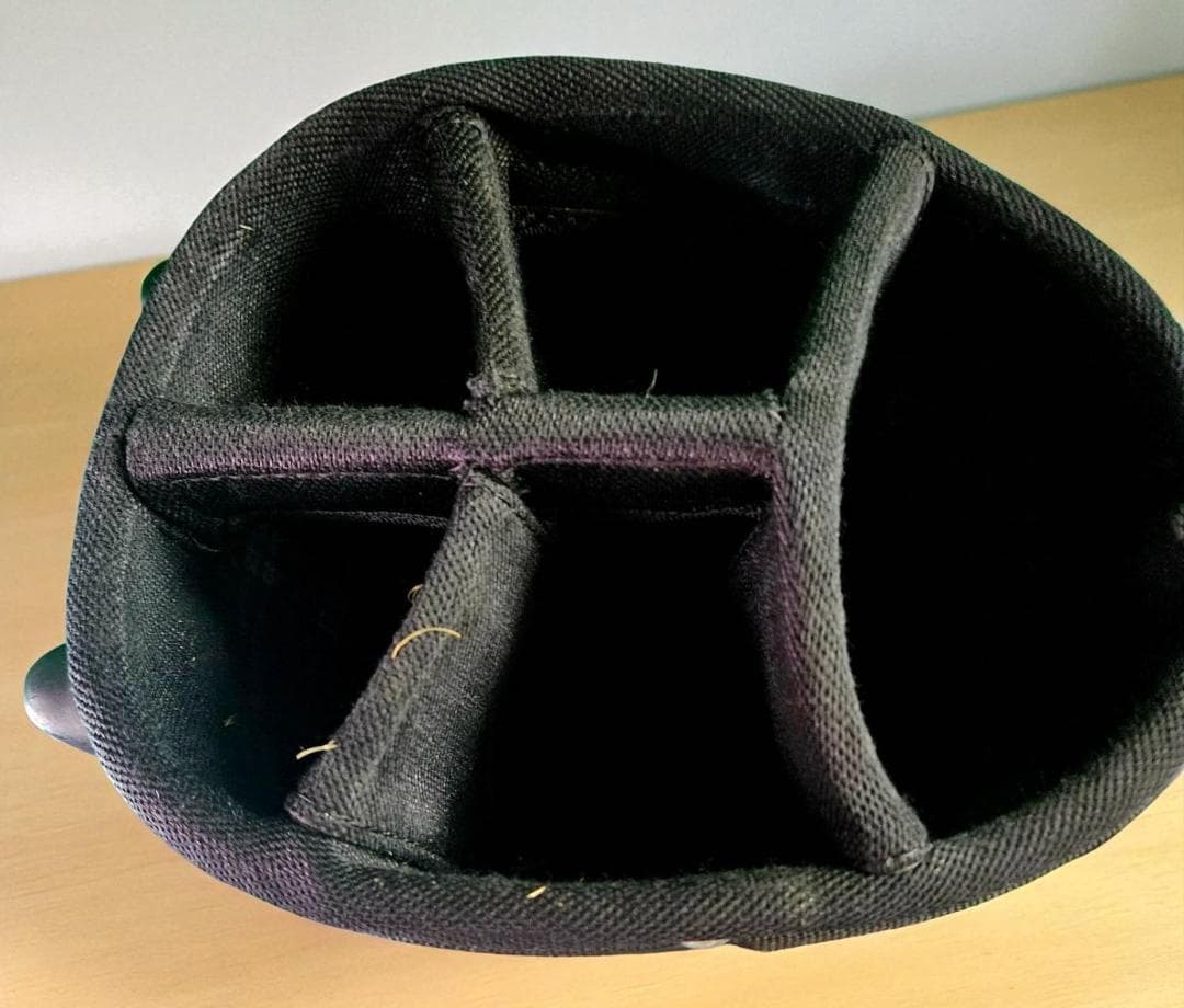 送料無料/美品　Admiral チェック柄スタンド式キャディバッグNAVY