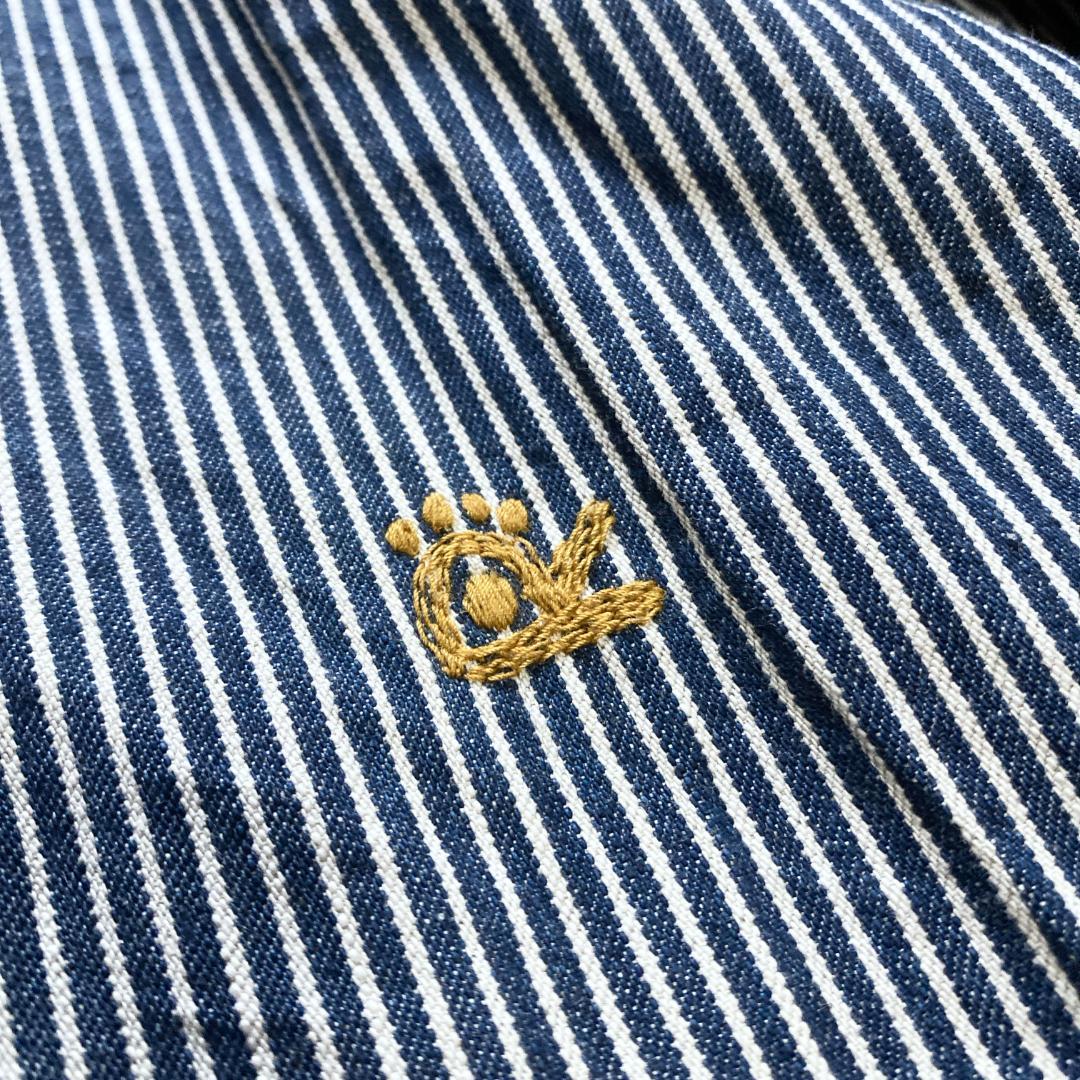 美品✨45R ONEONE いろいろデニムのプルフリルチュニック インディゴ