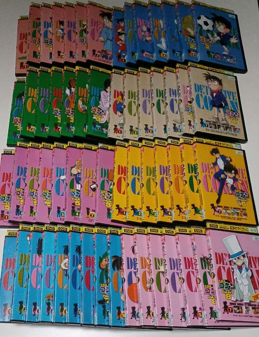 アニメ　DVD　名探偵コナン　PART1～PART8　59本セット