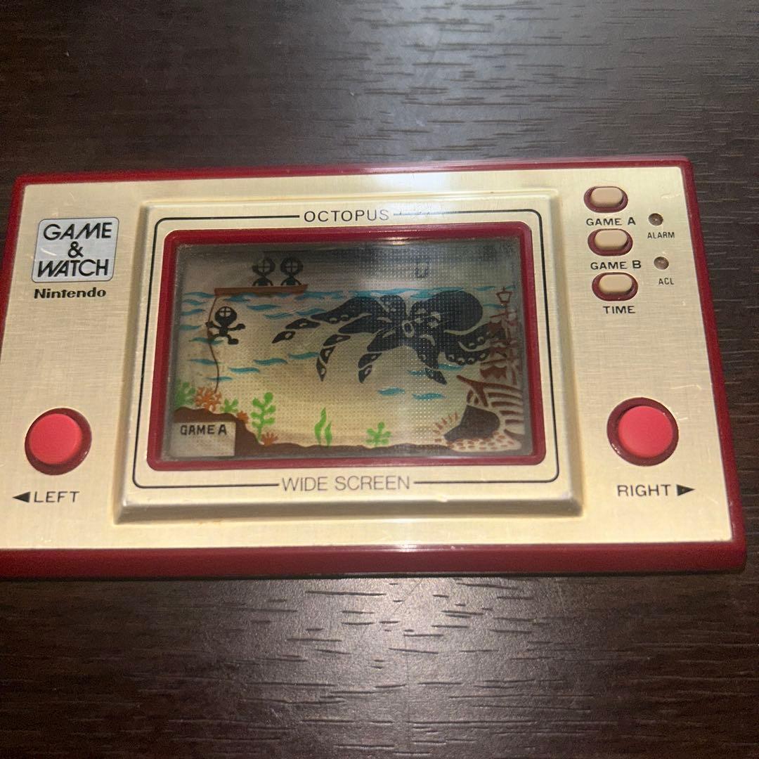 【動作品】任天堂 ゲームウォッチ GAME & WATCH オクトパス