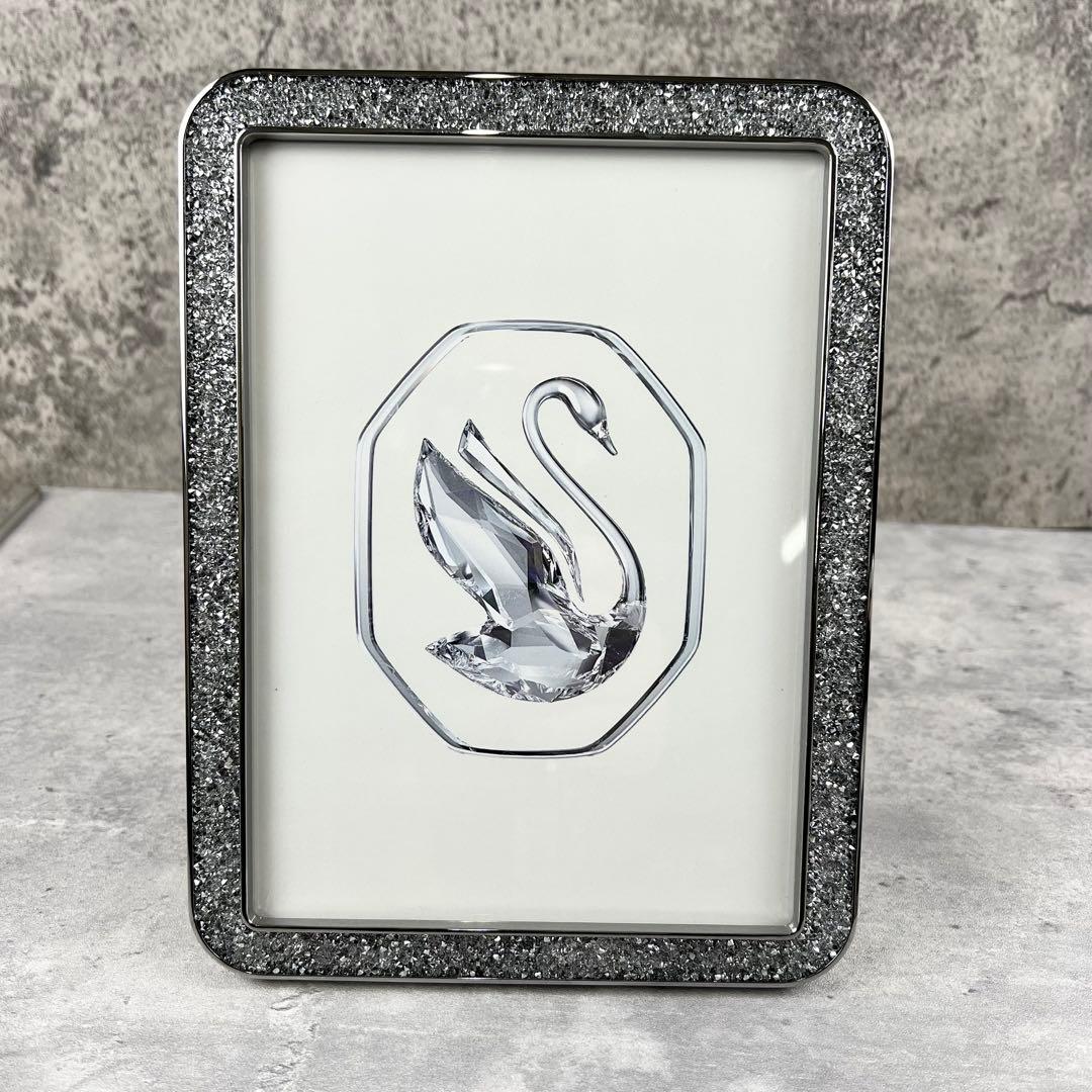 【美品】SWAROVSKI スワロフスキー クリスタル 写真立て フォトフレーム