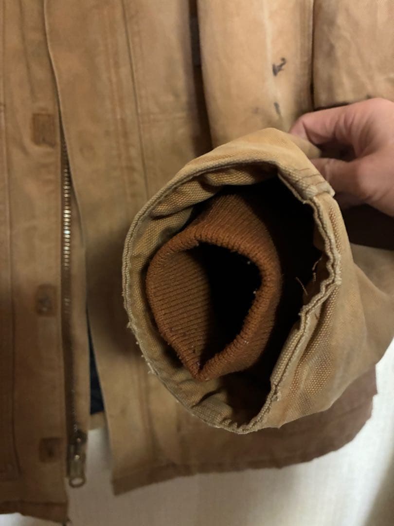 USA製/UFCWタグ　carhartt トラディショナルジャケット ベージュ