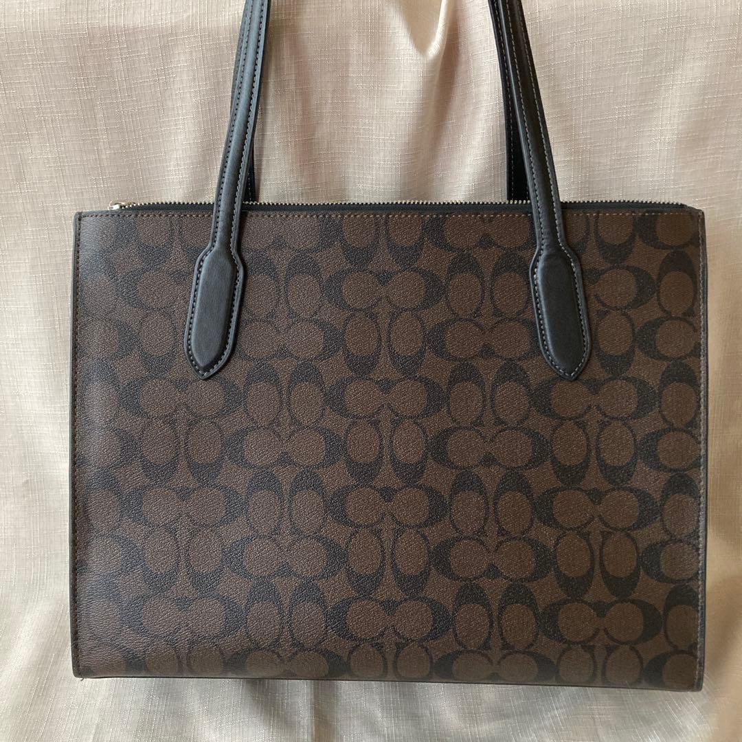 COACH ダークブラウン ビジネスバッグ