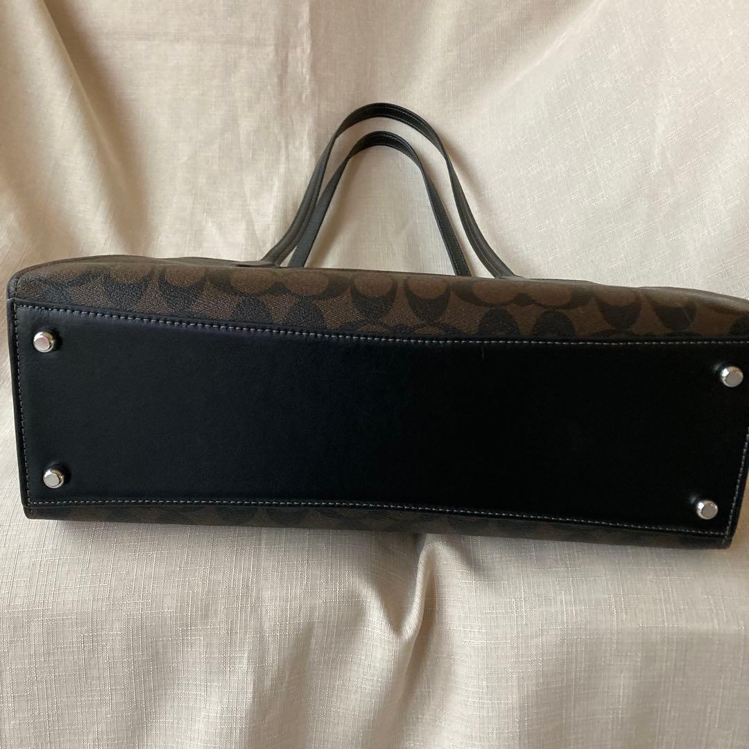 COACH ダークブラウン ビジネスバッグ