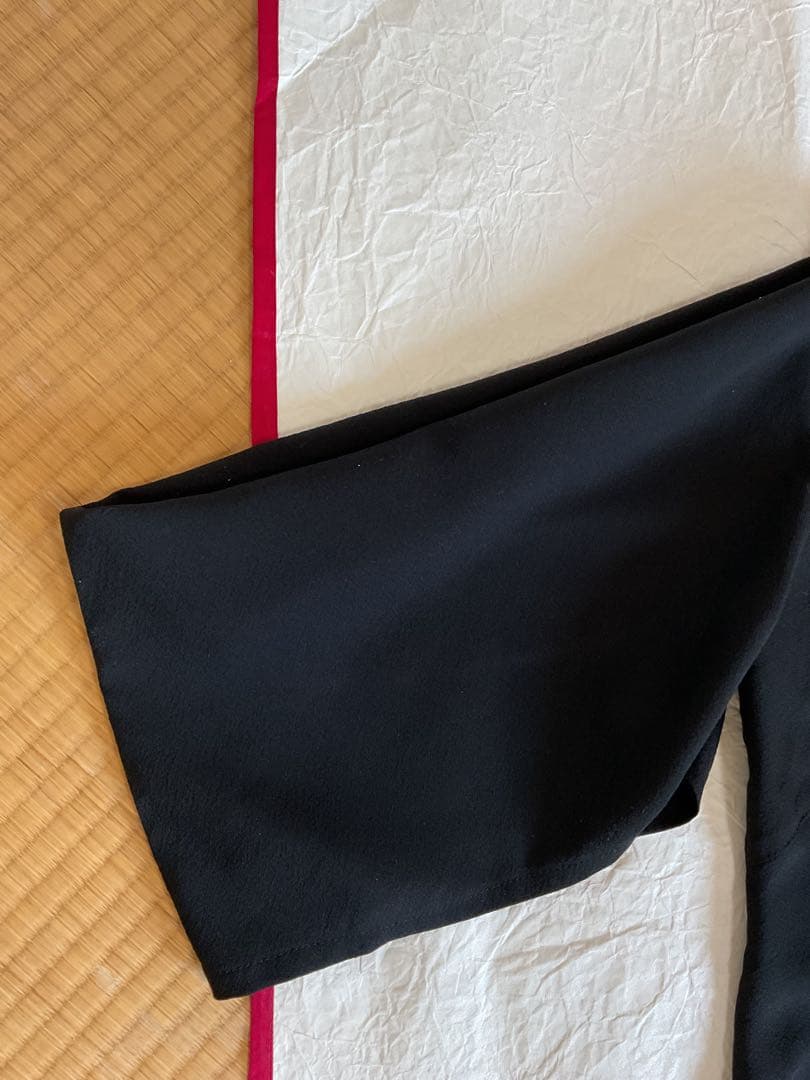 着物リメイクワンピース　　黒留袖からロングドレス