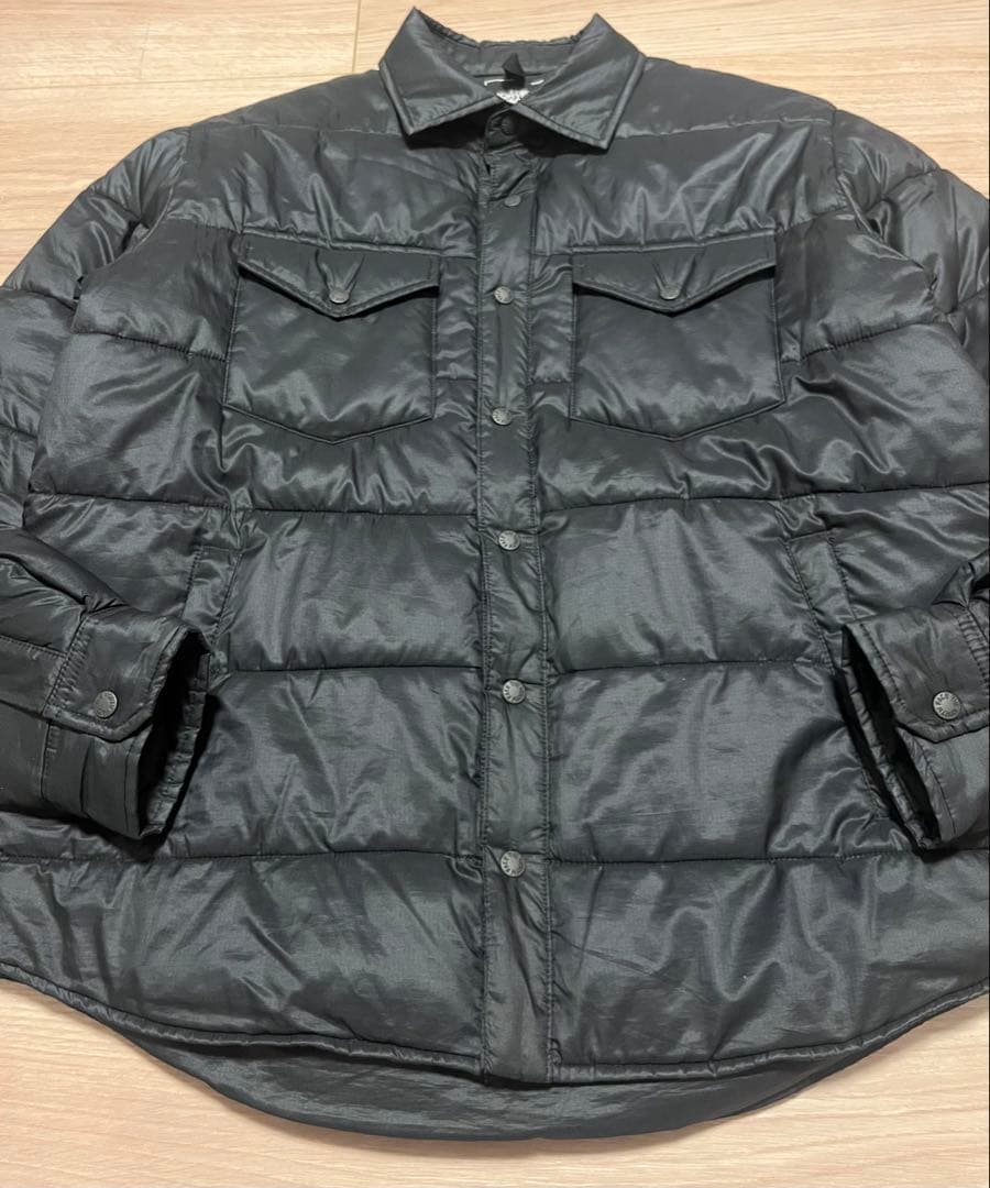 美品 ノースフェイス ダウンシャツ キャンプ シエラ スタッフド シャツ ダウン