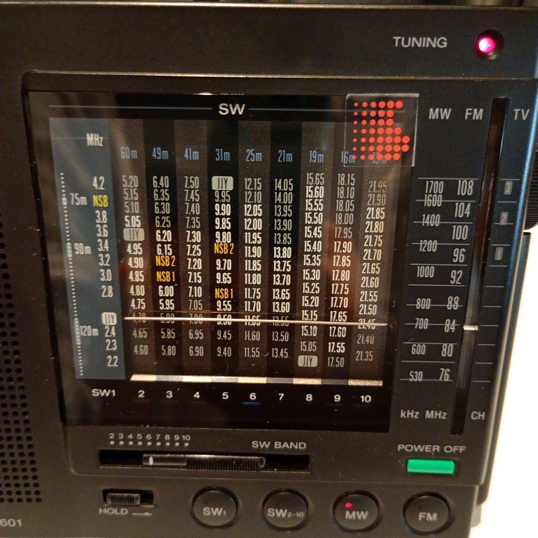 SONY 　BCLラジオ　ICF-7601 動作品　FM/MW/短波ラジオ