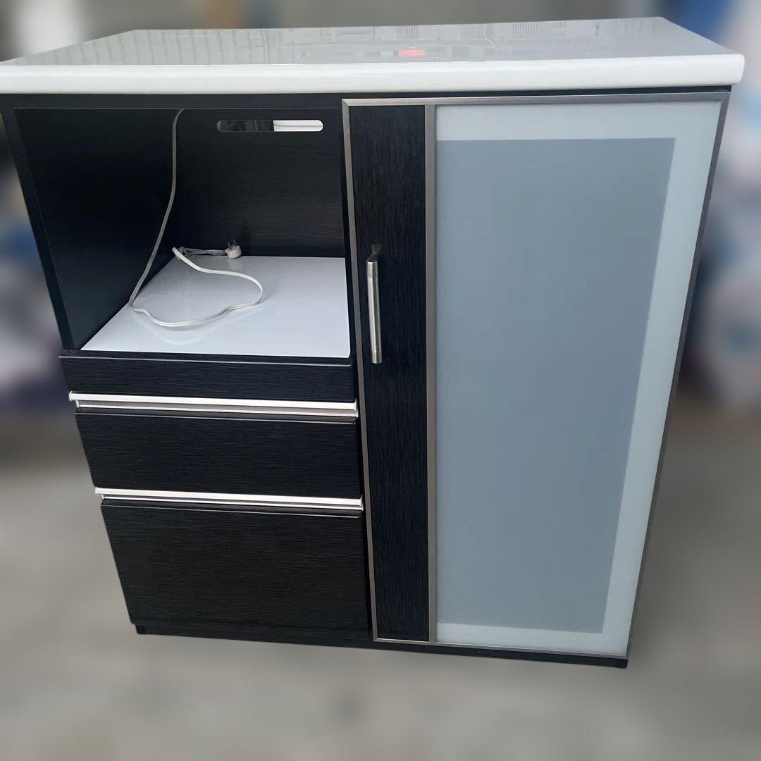 ニトリ　キッチンボード　食器棚　レンジ台　Ｎポスティア 90BK