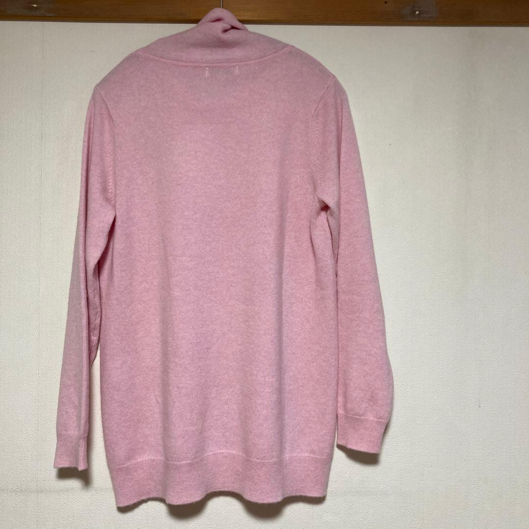 PICONE カシミヤ100% 長袖タートルネックチュニック