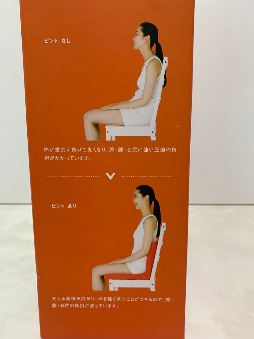 美品　p!nto pinto 姿勢矯正クッション ブラウン