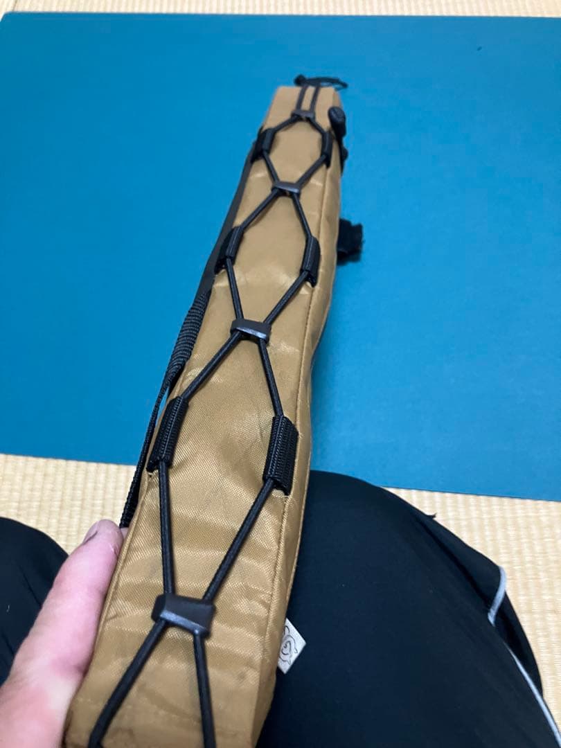 ハンドメイドフレームバッグx-pac VX21HS コヨーテブラウン43cm