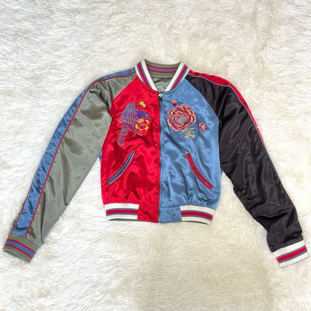 【美品】DIESEL ディーゼル レディース リバーシブル ブルゾン 刺繍