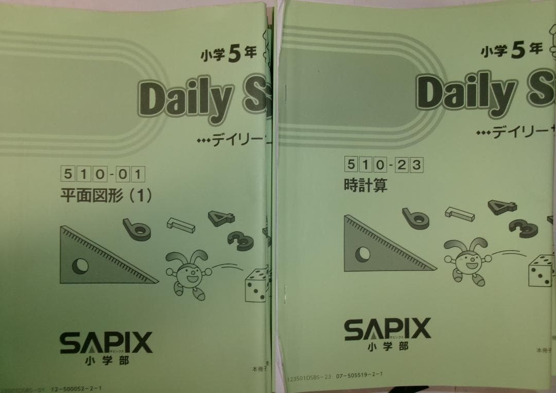 サピックス ＳＡＰＩＸ＊デイリーサポート＊５年＊算数・全３７回完全版／２０２３年