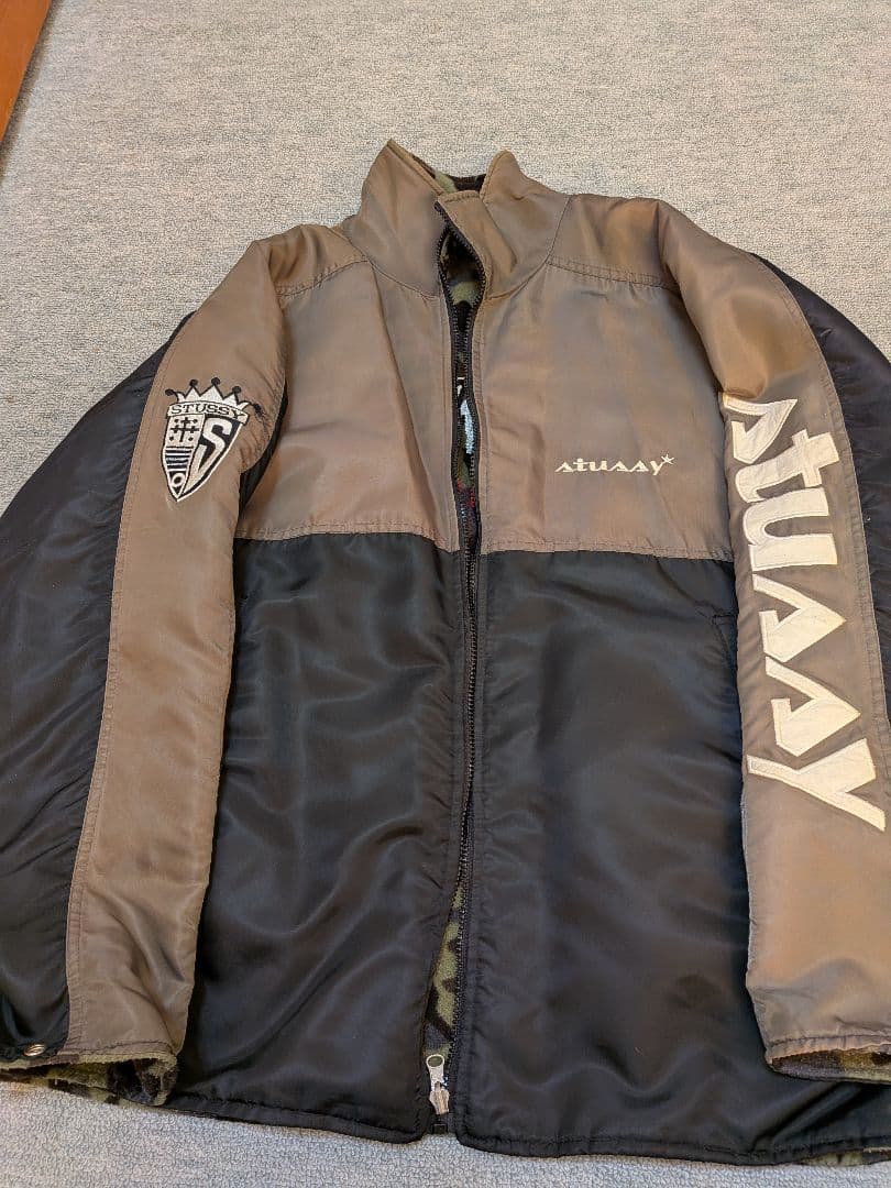 Stussy 迷彩柄 ナイロンジャケット リバーシブル