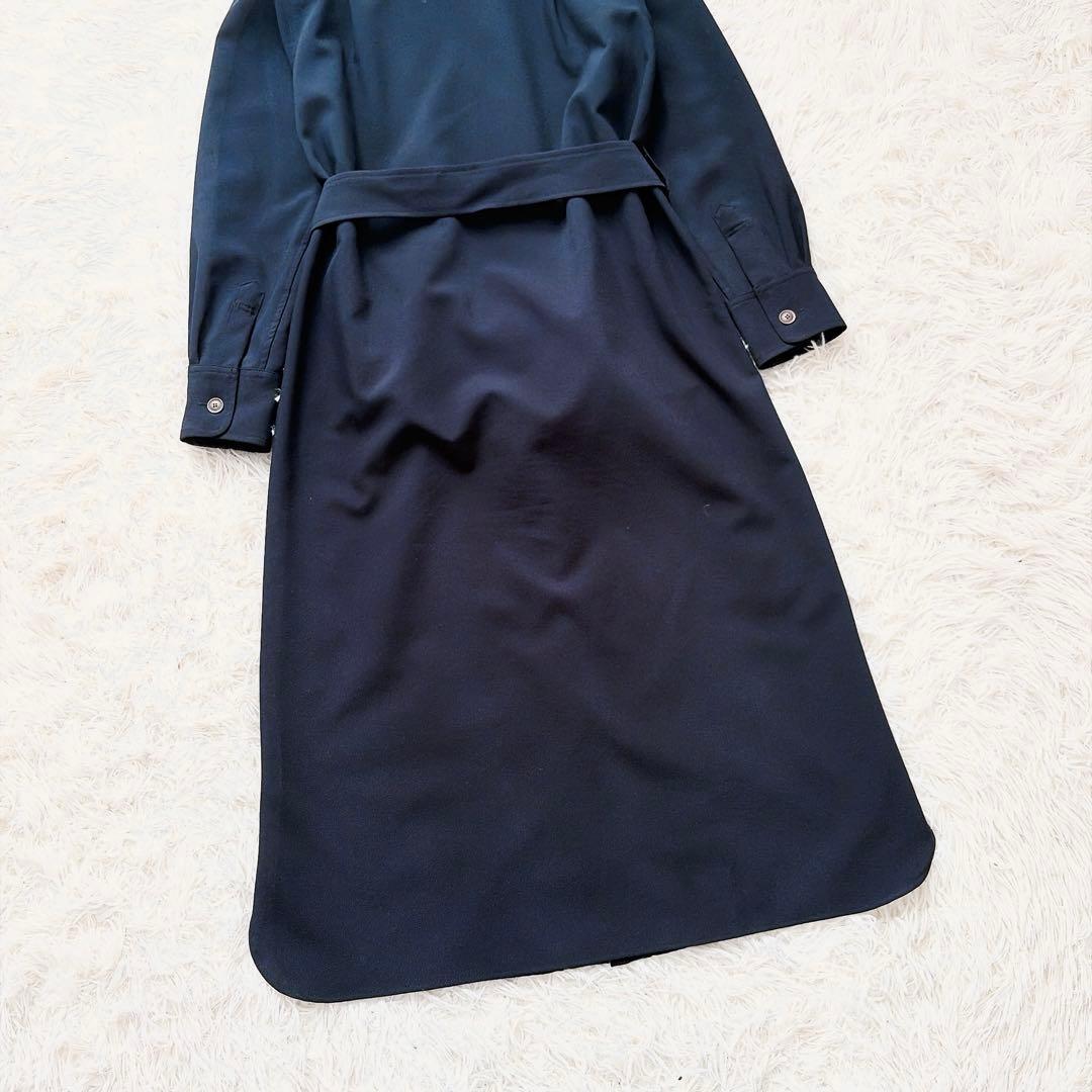 【美品】SOEJU ソージュ　オックスシャツワンピース　ネイビXS