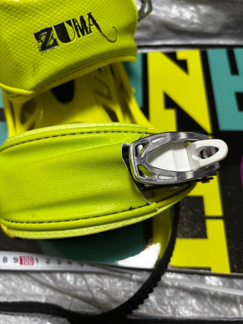 ZUMA イエロービンディング　スノーボード、ブーツ、ケース4点セット