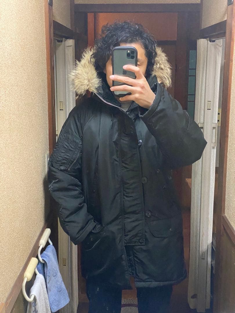 N-3B サイズ40 Ｌサイズ コヨーテファー　ミリタリージャケット