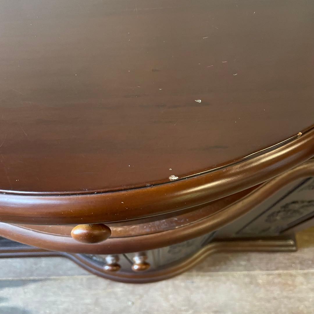 アンティーク調 コンソールキャビネット 木彫り 飾り棚 サイドボード