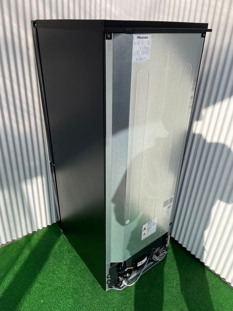 829 ハイセンス おしゃれブラック 2ドア冷蔵庫 一人暮らし 単身 取説付き