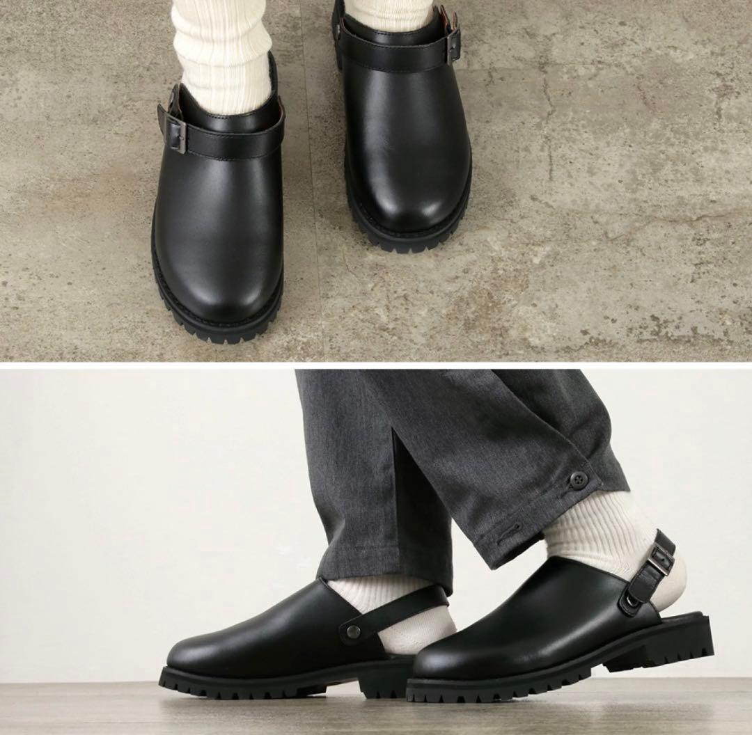 molle shoes 黒 サボ・クロッグサンダル ストラップ付