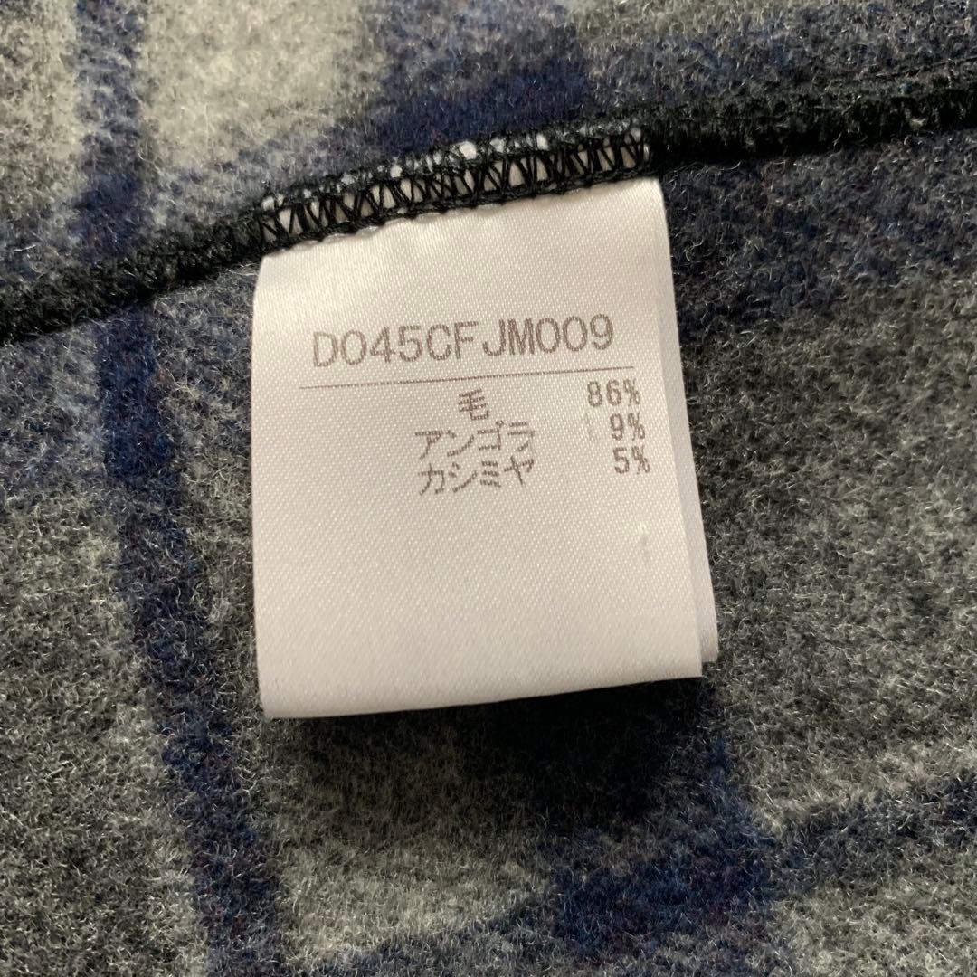 極美品　PAPAS+ アンゴラ　カシミヤ　ウールジャケット　ハーフコート　Ｌ