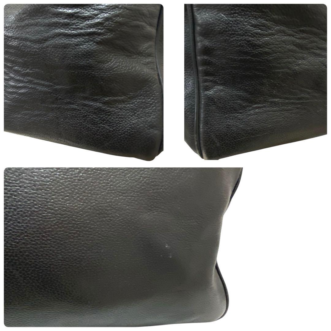 ダンヒル dunhill ボストン 2wayショルダバッグ 黒 レザー 大容量