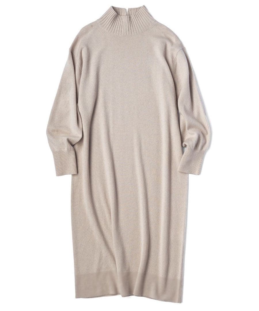 完売　23区 S ウールカシミヤブレンド ハイネックワンピース　¥28,600