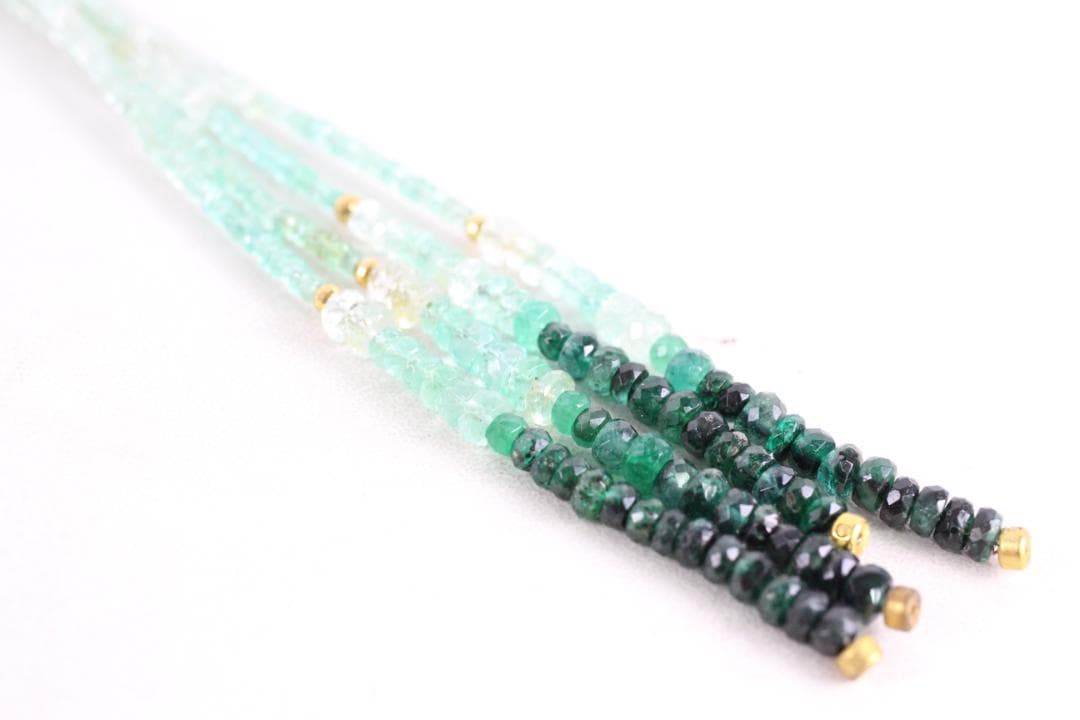 ◎エメラルド ネックレス ミックスカット 品質保証書付き