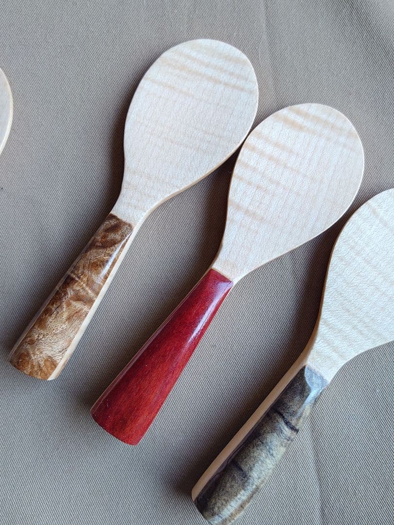 超高級手巻き寿司しゃもじ5本セット　世界の希少材