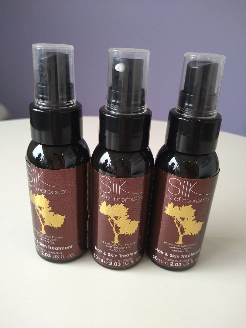 Silk Argan Hair & Skin Treatment 3本セット新品