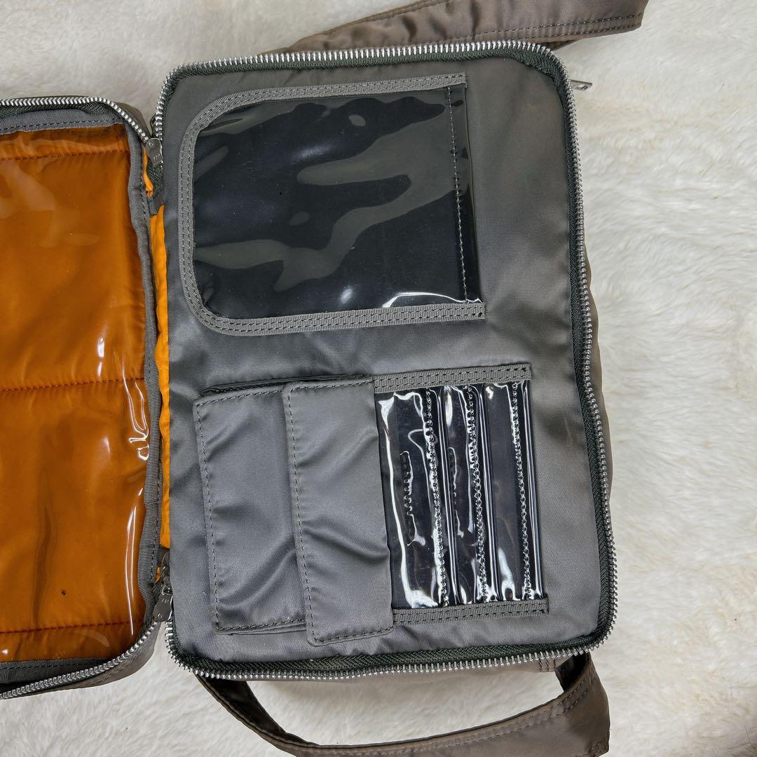 ✨現行✨ PORTER 2層式 タンカー ショルダーバッグ シルバーグレー