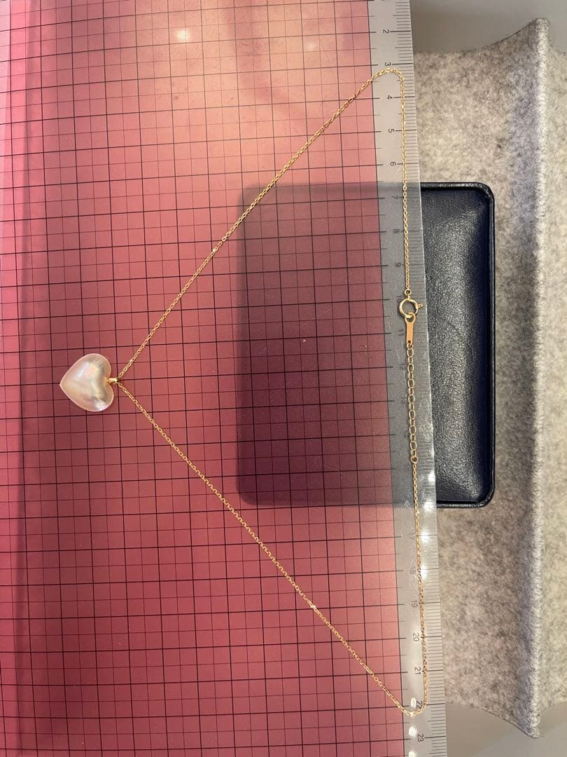 TASAKI タサキ　ハート型マベパール　ネックレス　K18