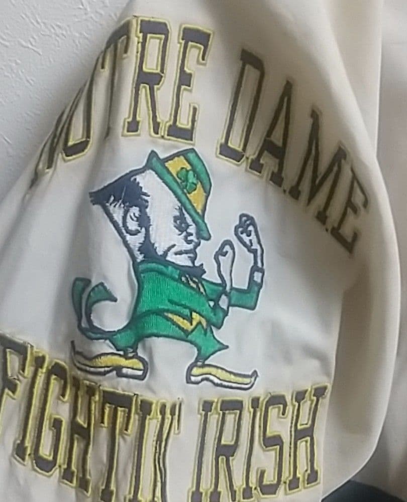 90s STARTER ノートルダム ナイロンアノラック ハーフジップ 韓国古着