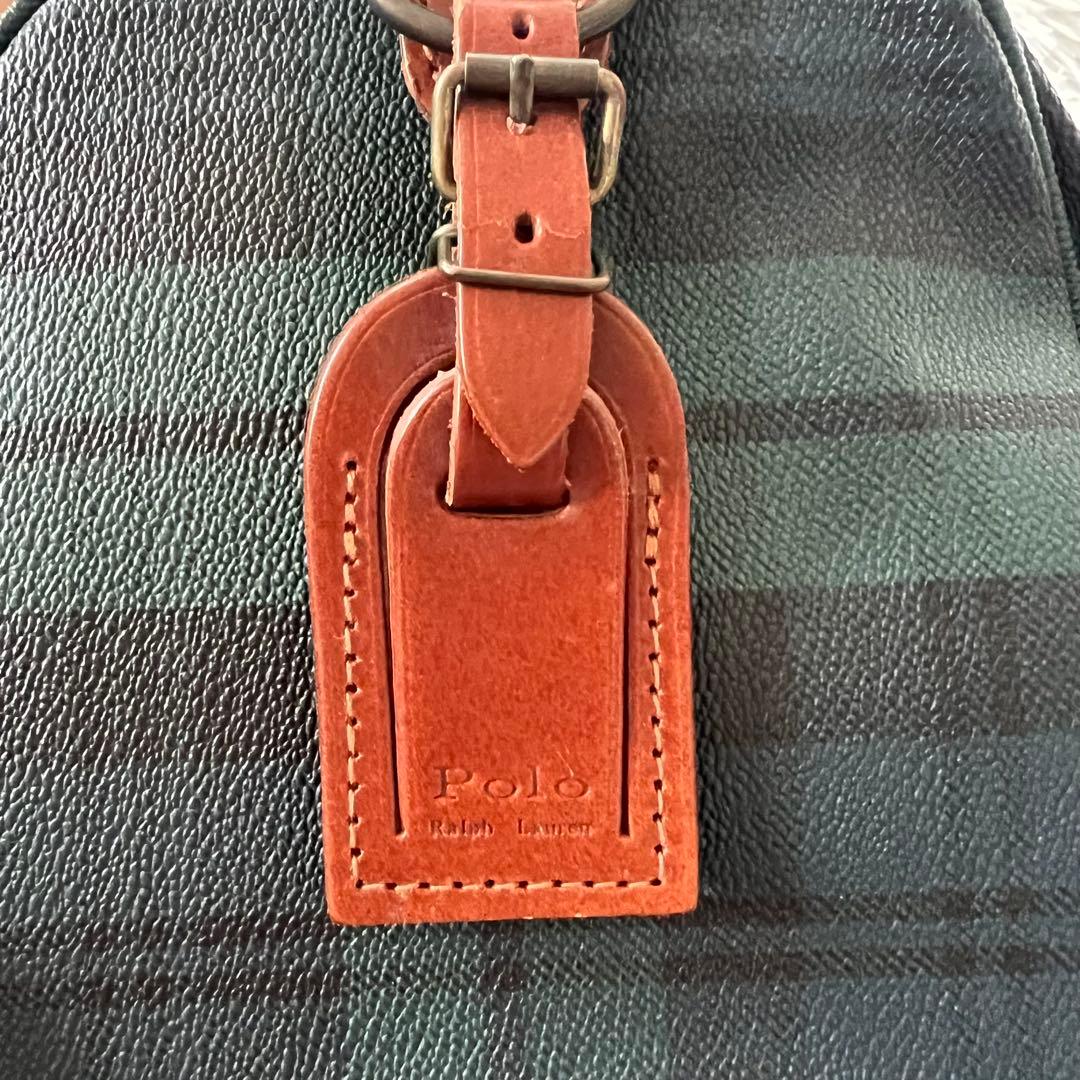 美品✨ ラルフローレン ボストンバッグ ミニ チェック柄
