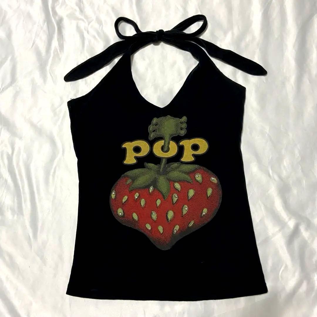 希少 HYSTERIC GLAMOUR いちご ホルターネック キャミソール