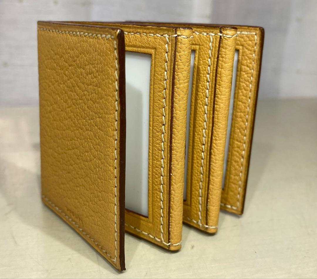 エルメス　ミニフォトフレーム　6枚用　イエロー　HERMES ギフト対応可能
