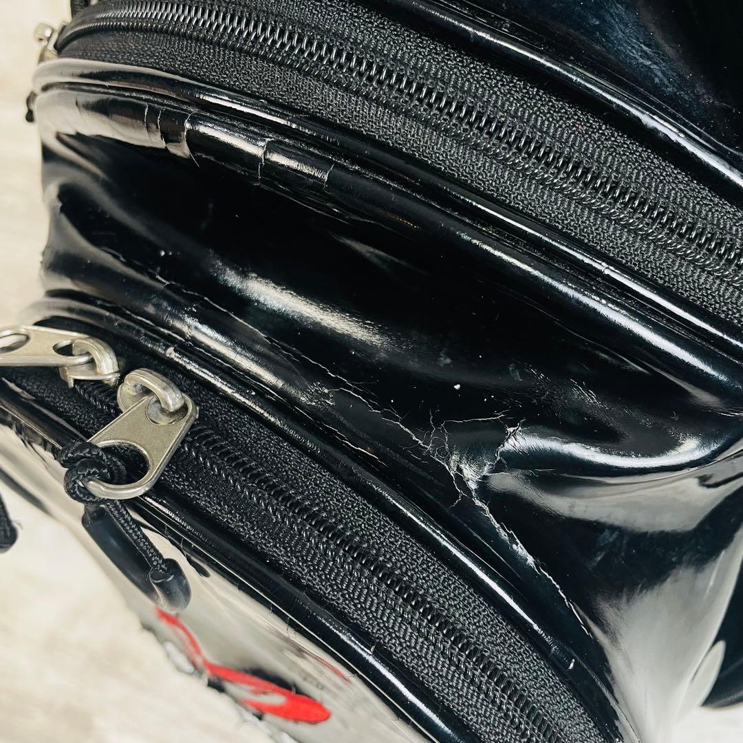 マスターバニーエディション　総エナメル　スタンド　キャディバッグ　ブラック9型