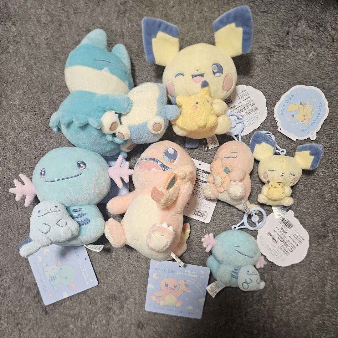 ポケモンセンター　LittleDayDream　ぬいぐるみとマスコット７点セット