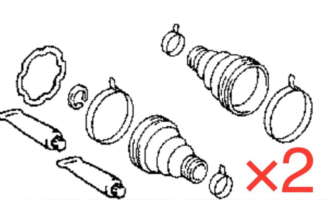 ucf10 ucf11 セルシオ　ls400 ドライブシャフトブーツセット一台分