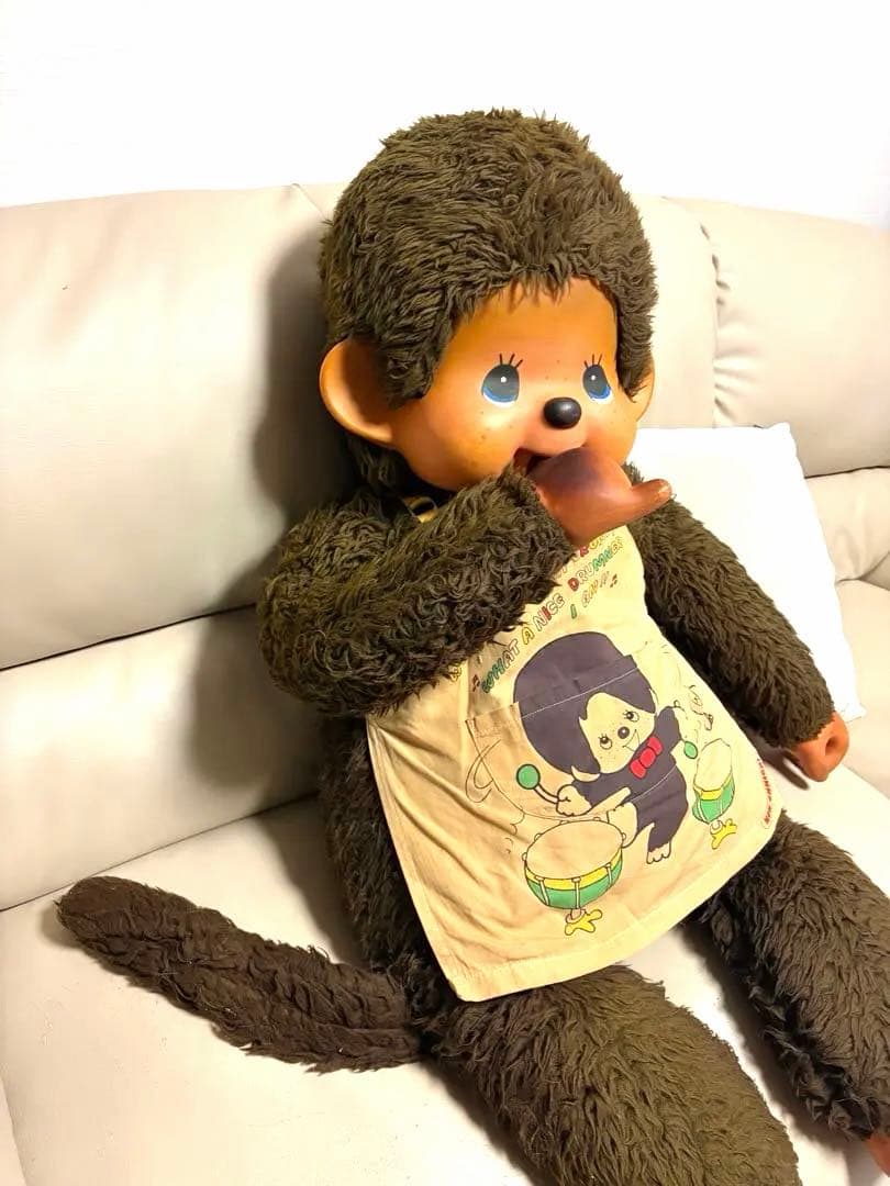 昭和レトロ　1974年セキグチのモンチッチ特大ぬいぐるみ