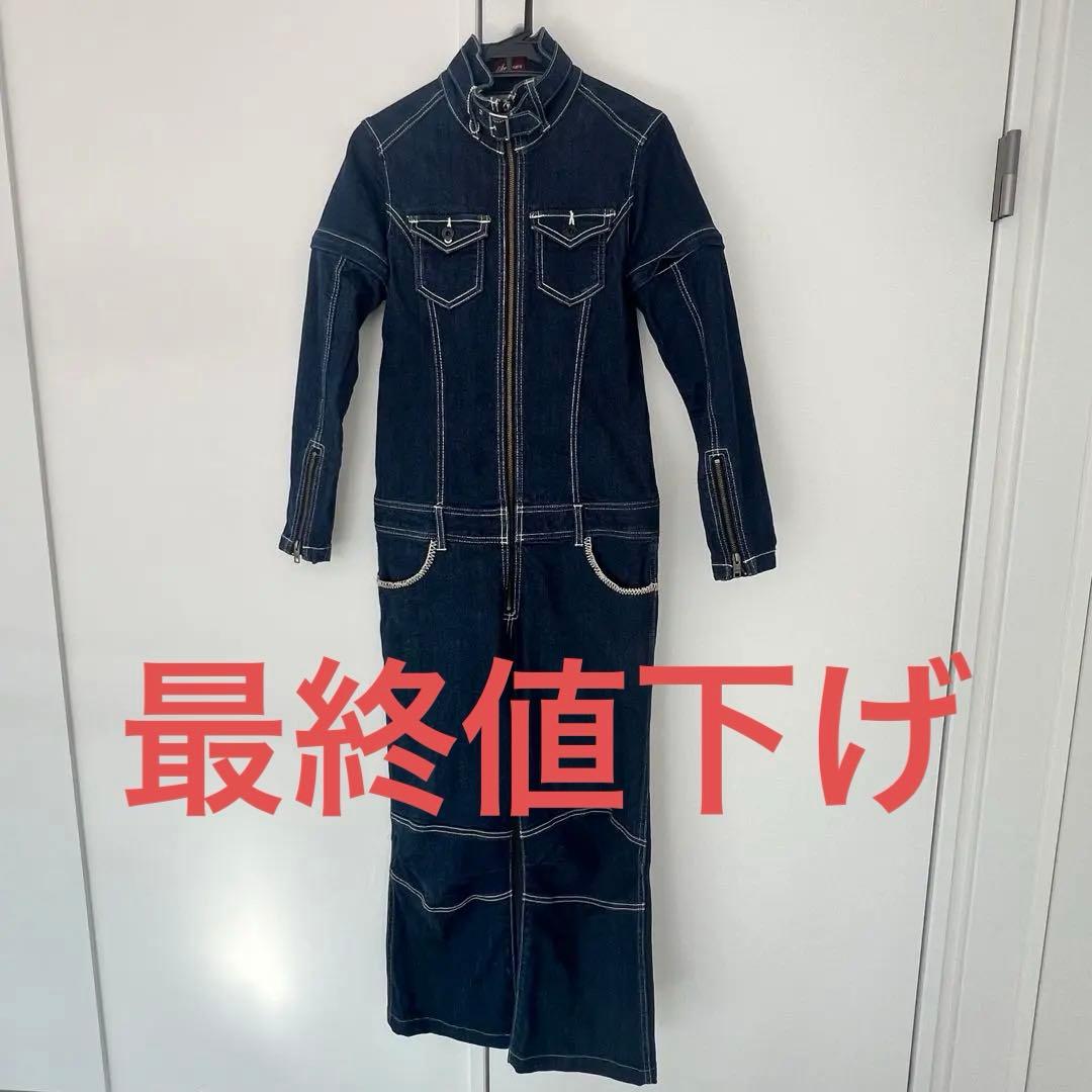 AVIREX アヴィレックス デニム つなぎ 2way 半袖 長袖 M 希少品