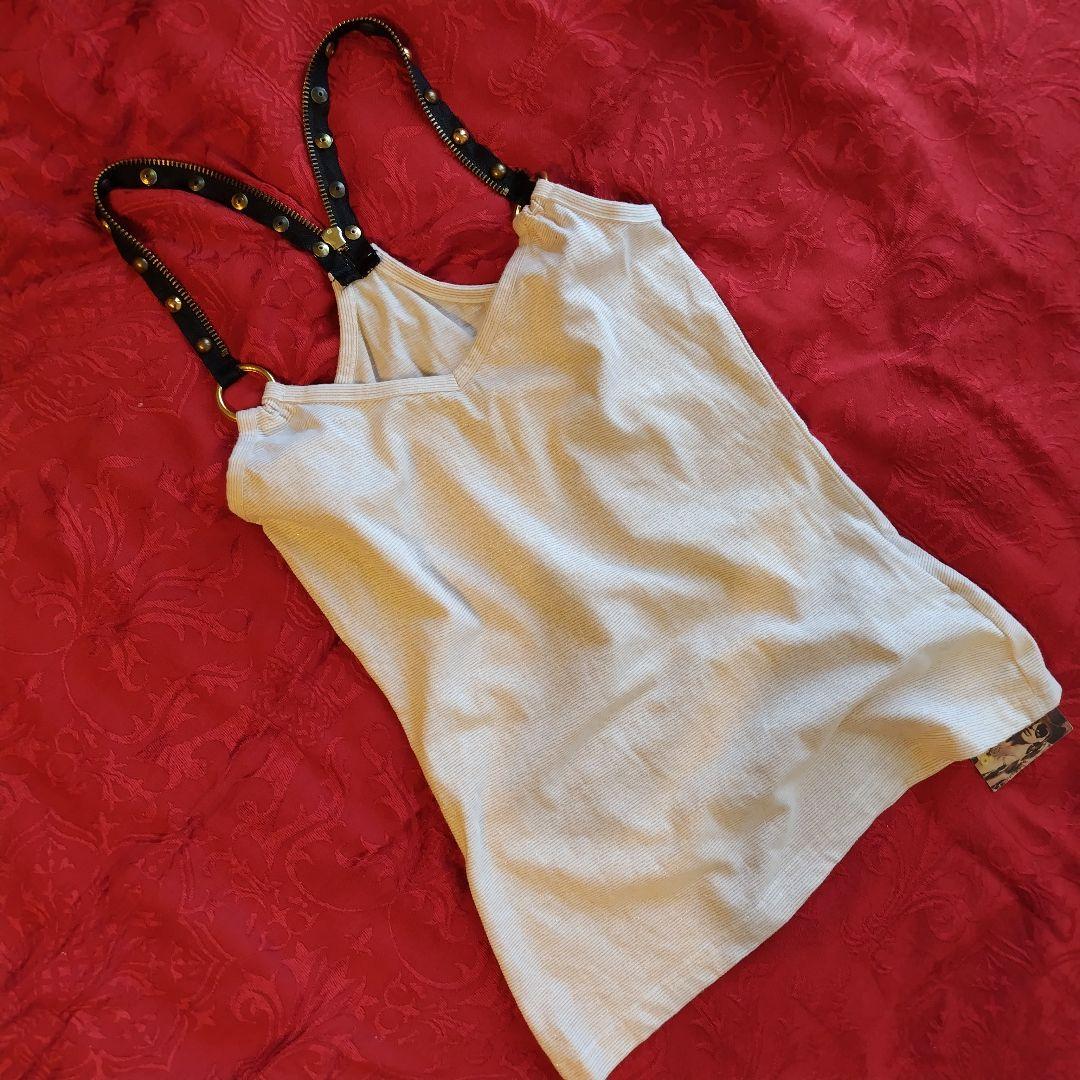 【d.i.a】ジッパーキャミソール　メタルスタッズ