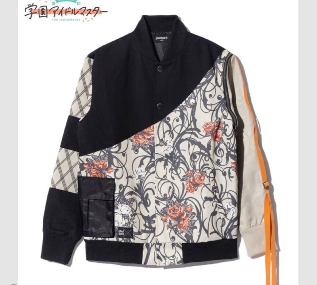 学マス 篠澤広 限定品 gladgarb コントラストプリントジャケット XL
