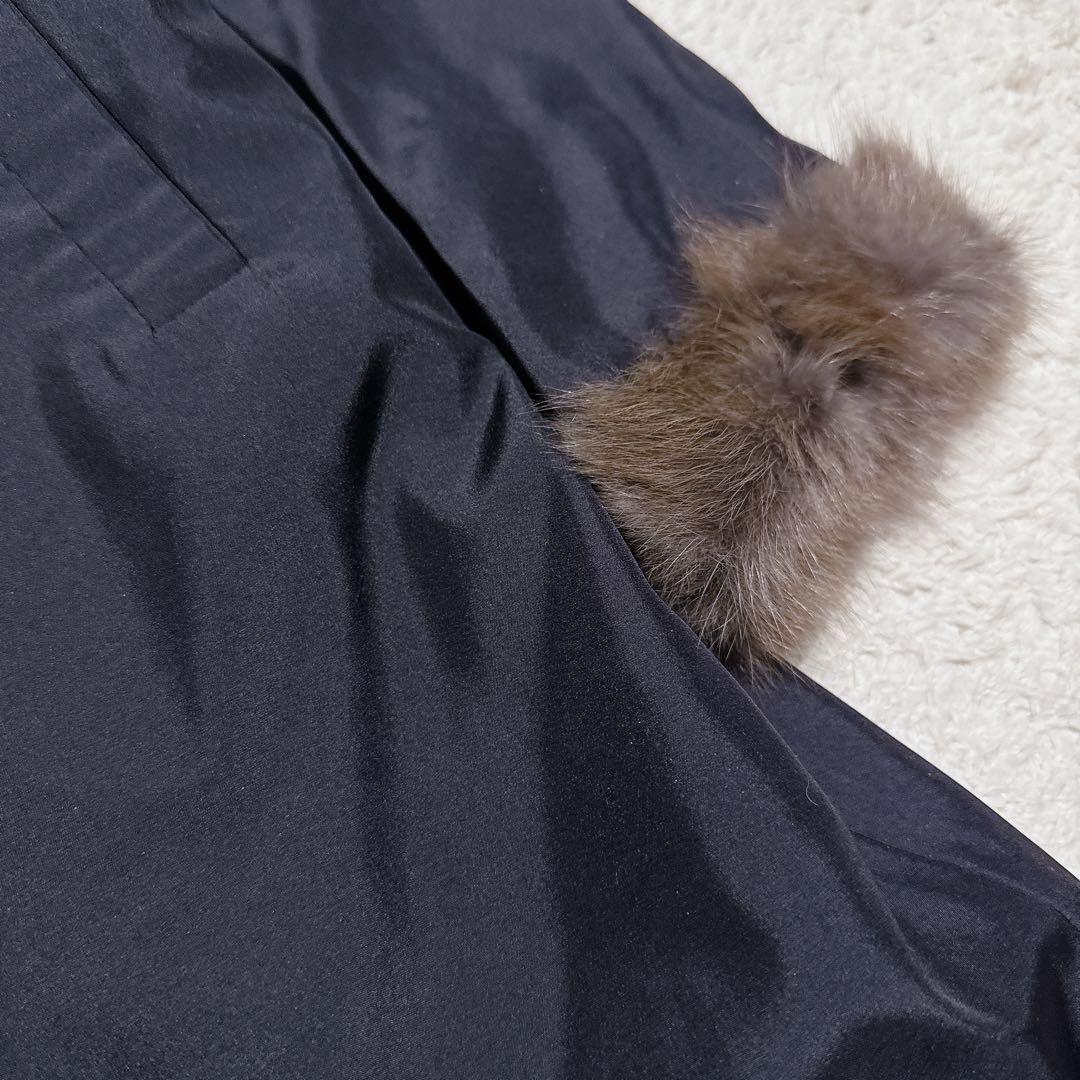 【アルボレンテARBORENTE】ロシアンセーブル　毛皮　リバーシブルコートML