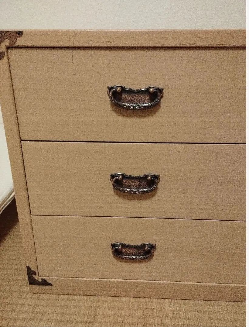 モンシロ　　桐タンス 3段引き出し　訳あり　処分価格