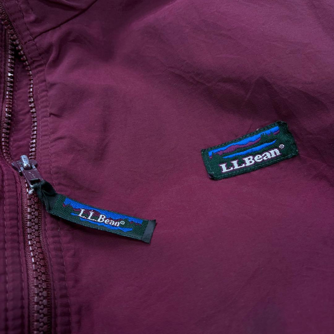 【極上】90s USA製L.L.BEAN ウォームアップジャケット ボルドー短丈