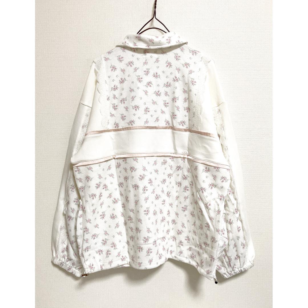 merry jenny 新品 ピンク floralコンビトラックジャケット
