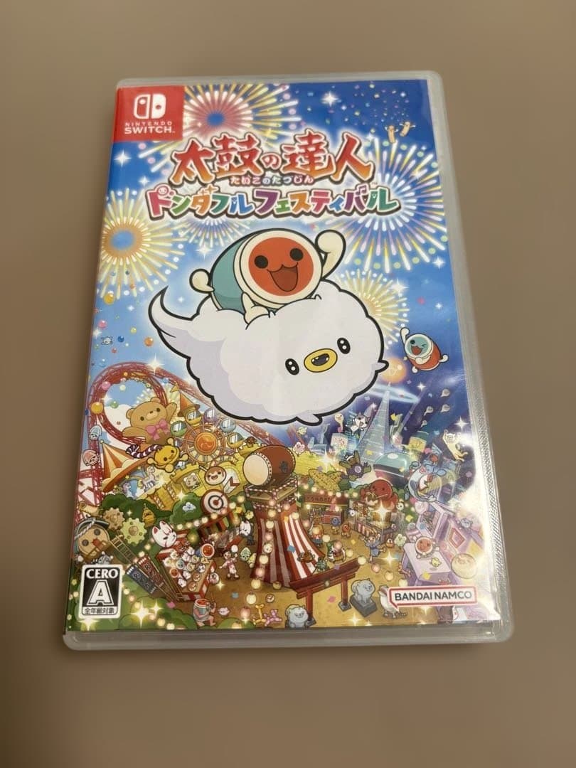 太鼓の達人 ドンダフルフェスティバル + 太鼓とバチセット(箱・取説付き)