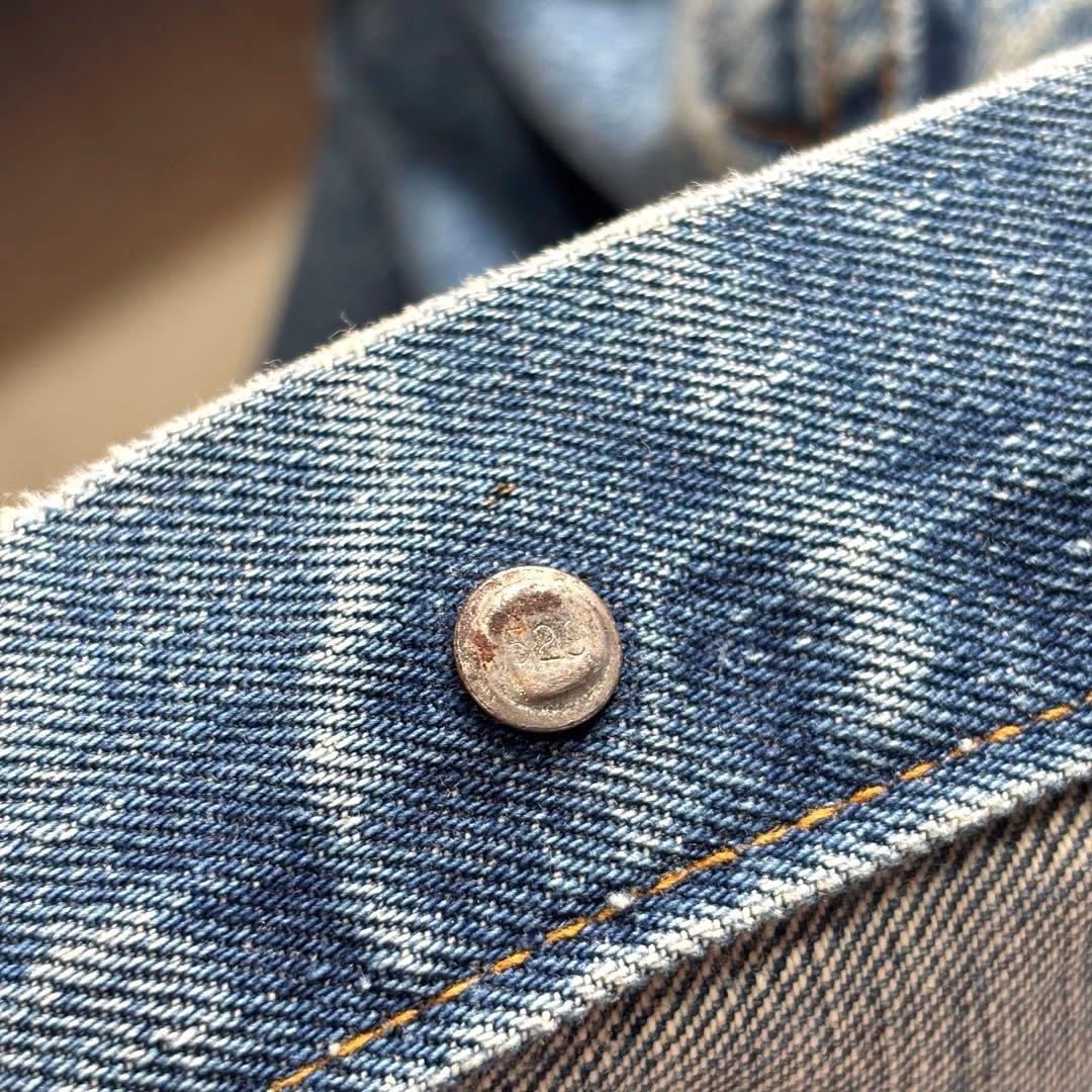 【66前期】リーバイス 70505 デニムジャケット 布ケアタグ 縦落ち